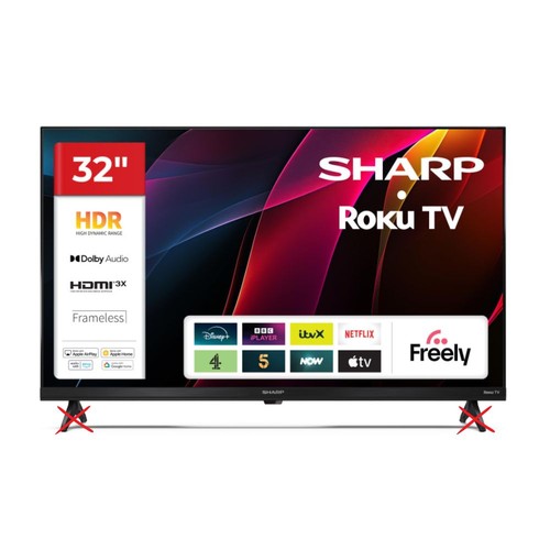 Sharp 32hd2025k roku hd - sharp, tv